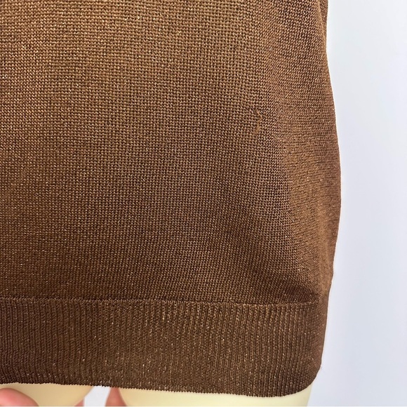 JOSEPH Sleeveless Brown Silk Sleeveless Knit Shirt size S - Picture 9 of 9